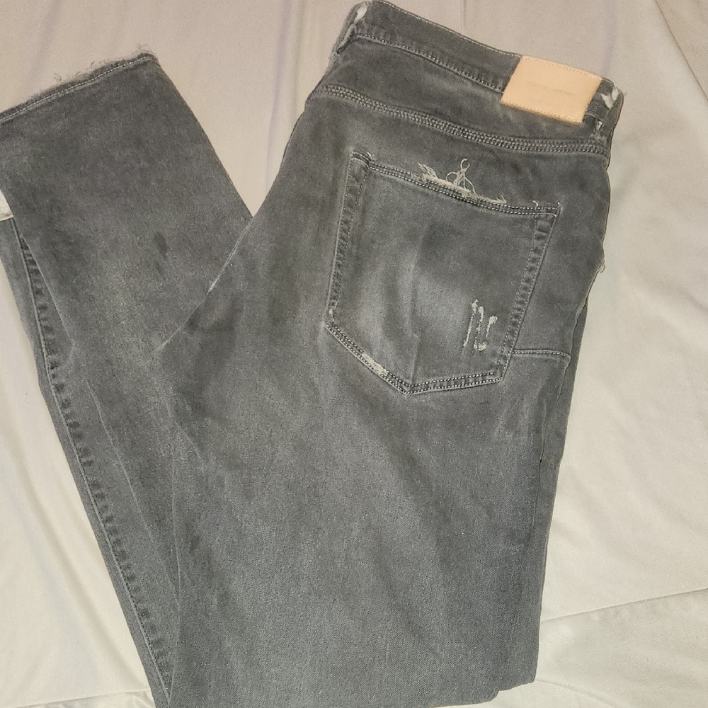 Purple Brand Mens Size 40 Stylish Gray Denim Jeans